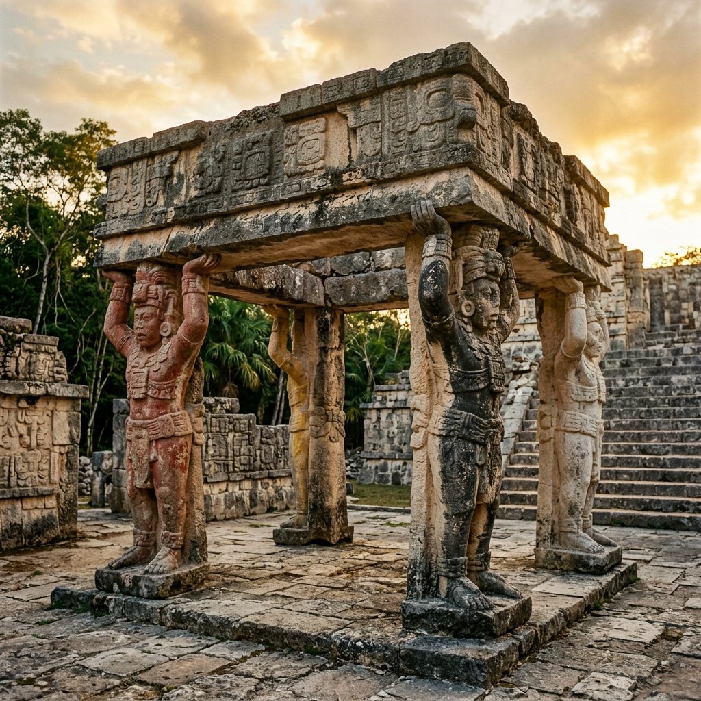 Ancient Maya artifact of The Bacabs — Four Sky Bearers