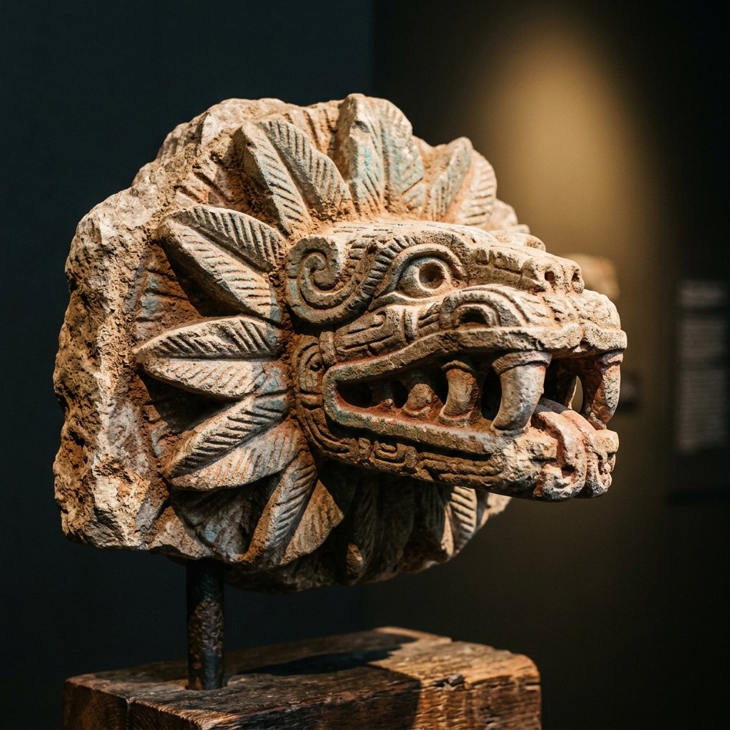 Ancient Maya artifact of Kukulkán — The Feathered Serpent