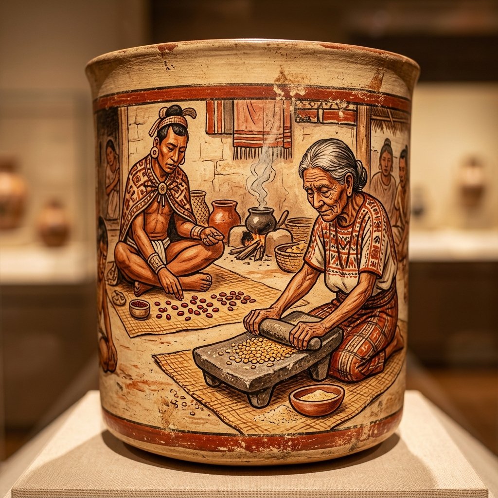 Ancient Maya artifact of Xmucane & Xpiacoc — Creator Grandparents