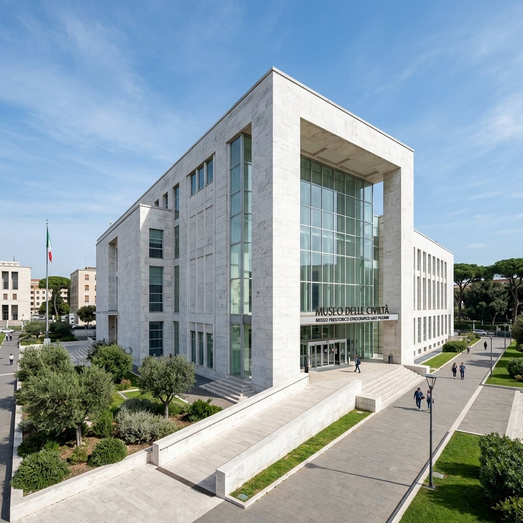 Museo Pigorini in Rome — modern building in EUR district