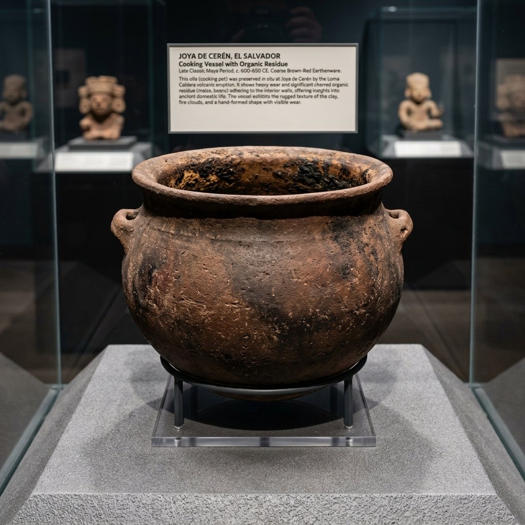 Maya ceramic vessel from Joya de Cerén, El Salvador