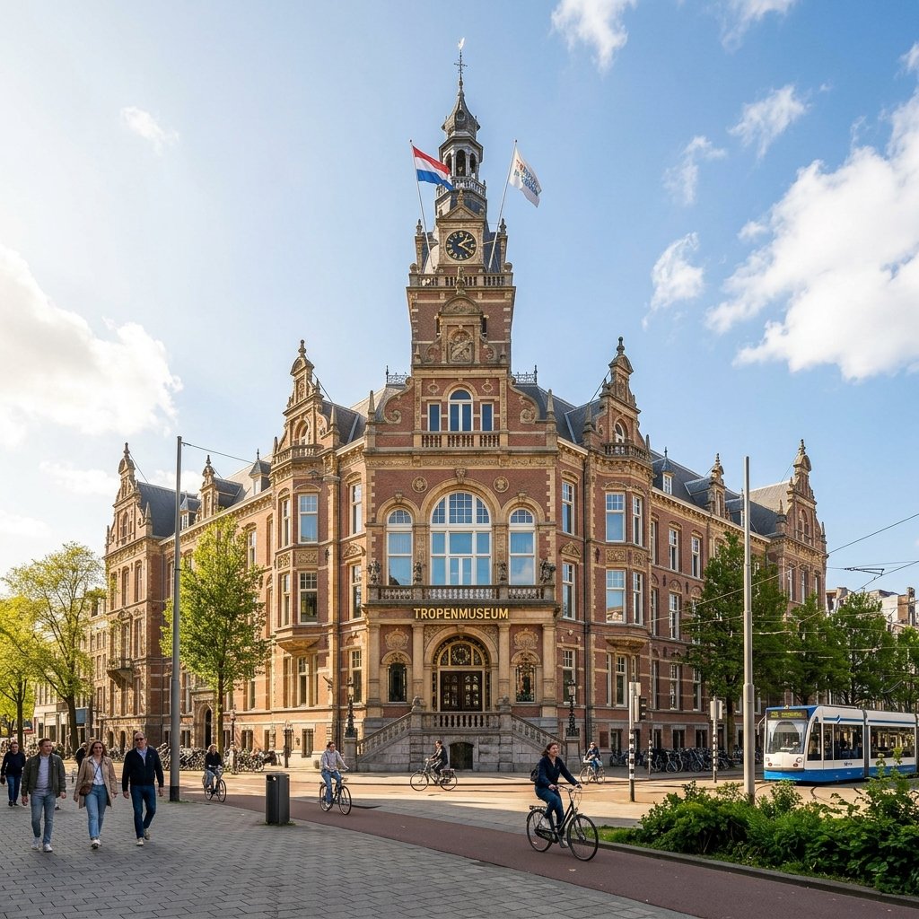Tropenmuseum exterior — grand colonial building in Amsterdam