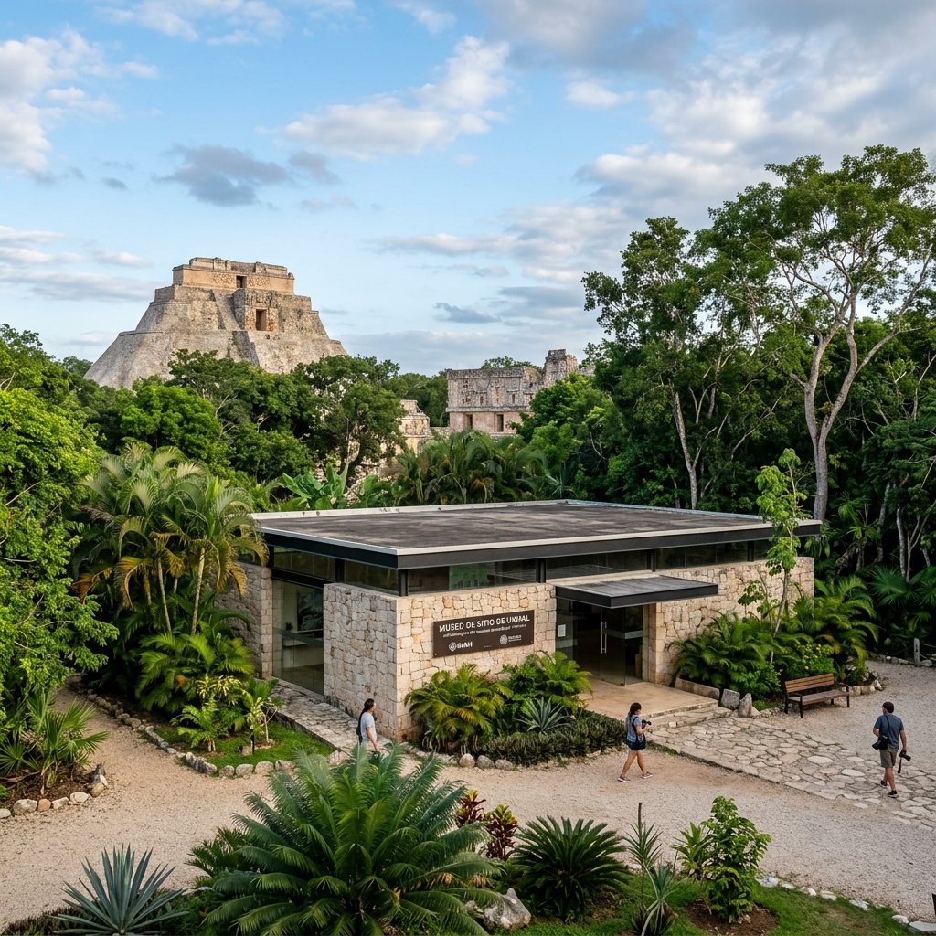 Archaeological site museum at Uxmal