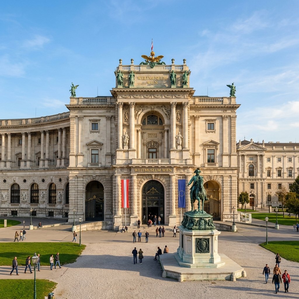 Weltmuseum Wien — imperial building at Heldenplatz